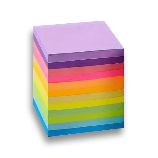 12er Pack selbstklebende Haftnotizen in leuchtende Farben