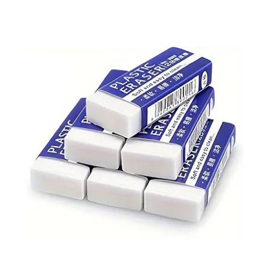 6er-Set Große Weiße Radiergummis