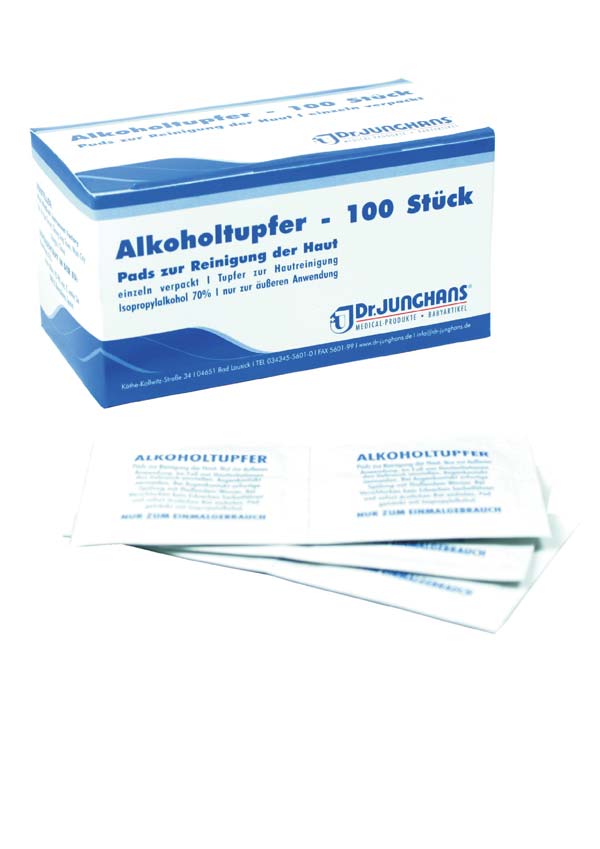 ALKOHOLTUPFER 3x6 cm steril | 100 Stück