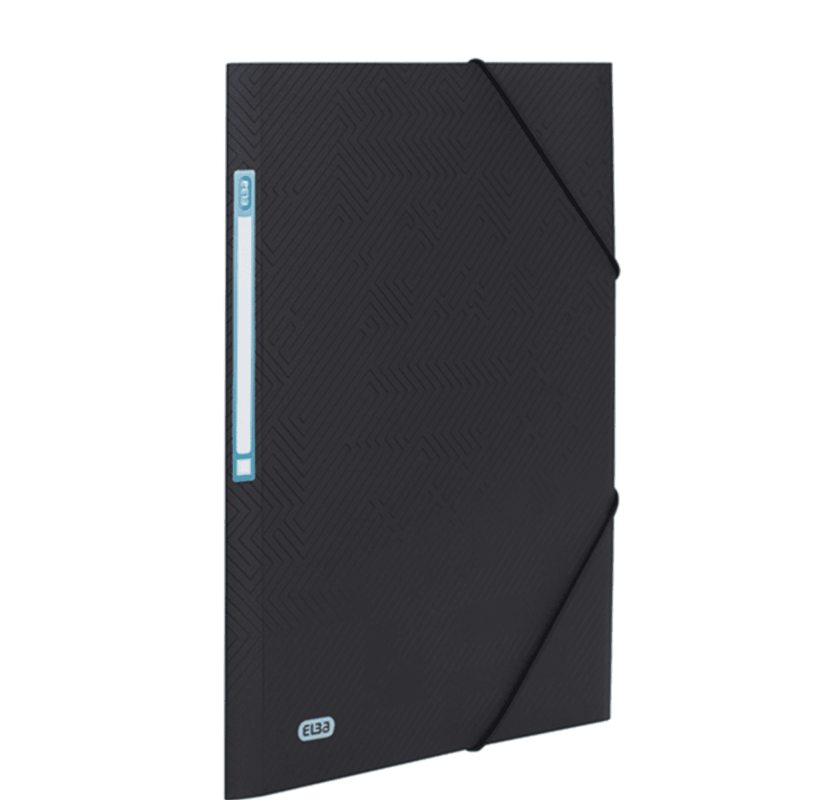 ELBA Eckspannermappe "URBAN", DIN A4+, mit selbstklebendem Rückenschild zur individuellen Beschriftung, runde Eckspannergummis für einen sicheren Verschluß, 3 abgerundete Einschlagklappen, PP, blickdicht