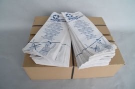 Hygienetüten | 100 Stück | gefädelt | ungebleicht