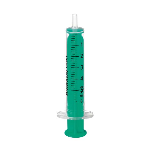 INJEKT Solo Spritze 5 ml Luer exzentrisch PVC-frei - 100x5Stück