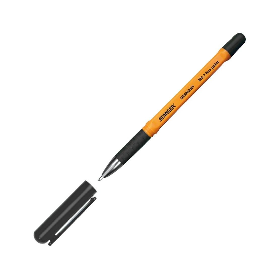 Kugelschreiber M0,7 Softgrip | Stanger | schwarz | 1 Stück