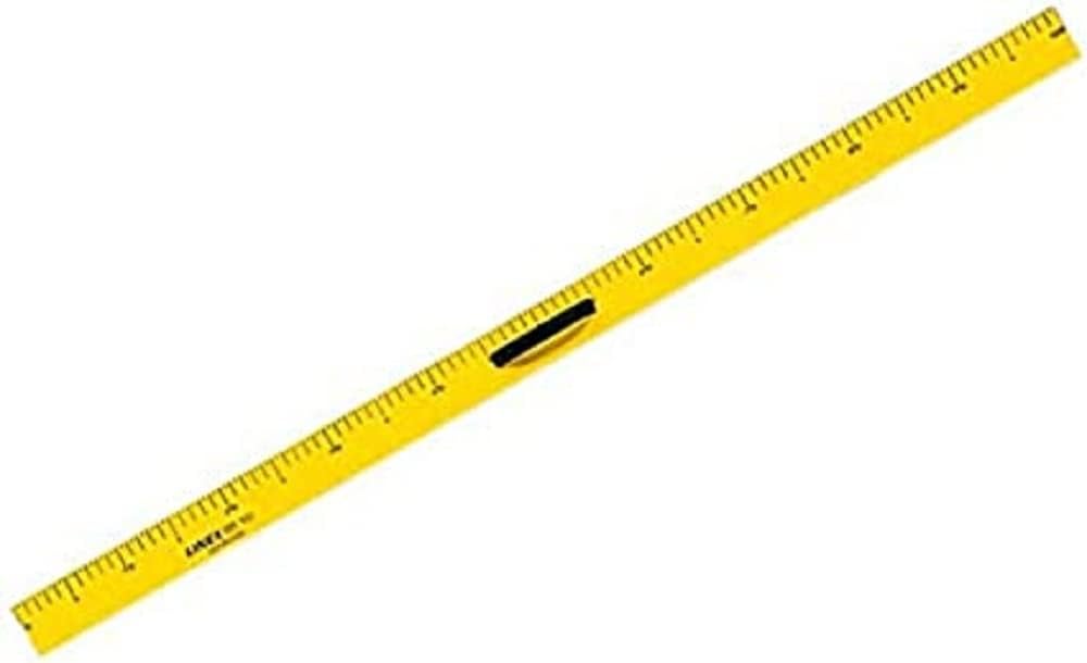 LINEX BB100, Tafel-Lineal, 100cm Metrisch geteilt, cm- und inch-Skala, Schulbedarf
