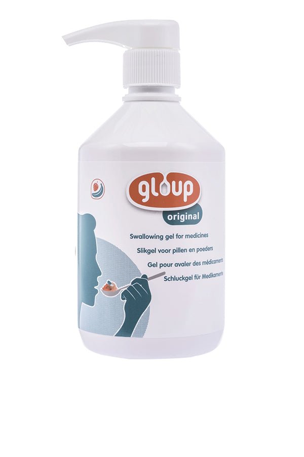 Medikamenteneinnahme-Gel | Gloup | Erdbeer-Bananen Geschmack | 75ml, 150ml, 500ml
