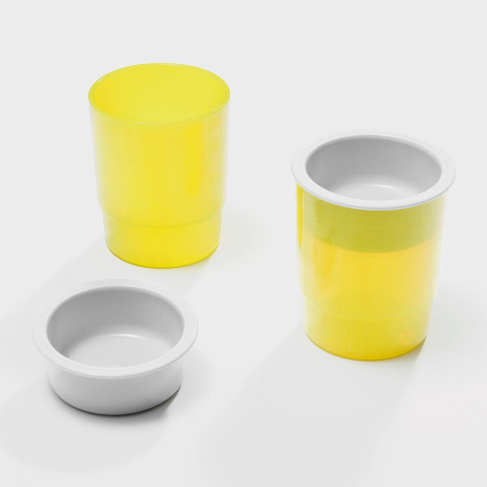 melipul Medikamentenschälchen | Deckel | 60 Stück | grau