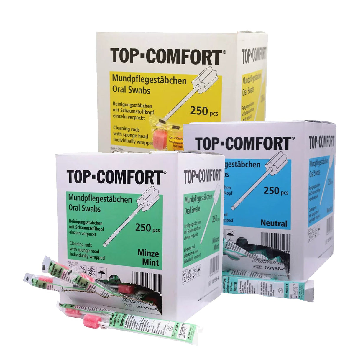 Mundpflegestäbchen | 250 Stück | Lemon / Minze / Neutral