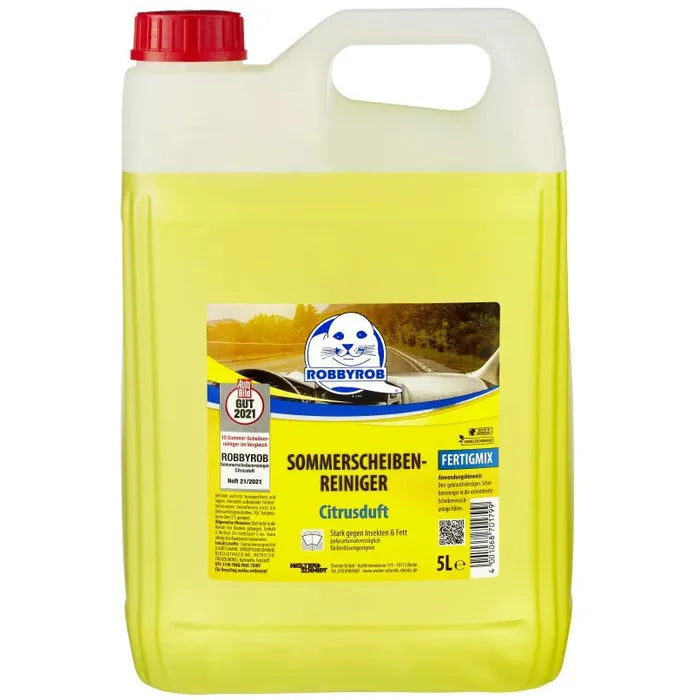 Scheibenreiniger, Citrusduft, gebrauchsfertig, für Scheibenwaschanlage, 5 Liter