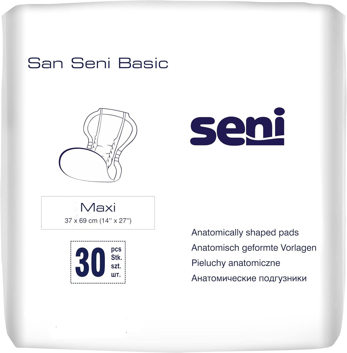 Seni San Basic Maxi | Vorlage | 1 Packung á 30 Stück