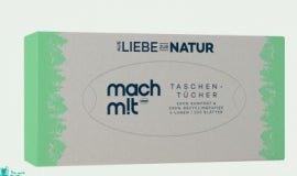 Taschentücher 4-lagig Softbeige praktische Spenderbox – 100 Stück