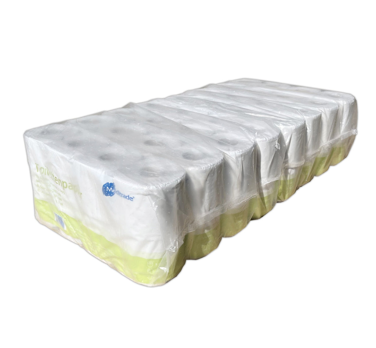 Toilettenpapier 2-lagig weiss | Premium 8x8 Rollen | Großhandelspaket 64 Rollen