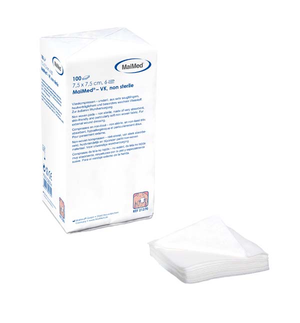 Vlieskompressen unsteril | Maimed | 6-lagig | 100 Stück