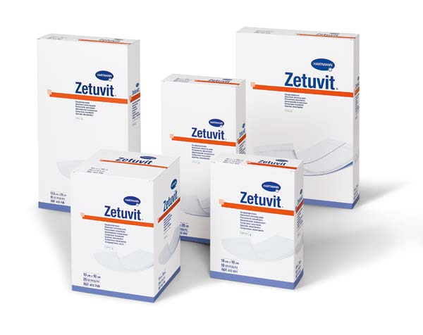 ZETUVIT Saugkompressen steril 10x10 cm