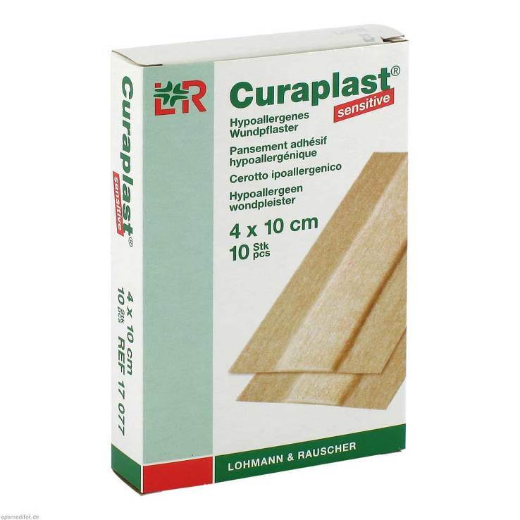 Curaplast Wundschnellverb. sensitiv 4x10 cm 1 m