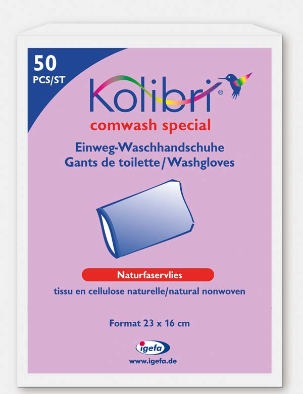 Kolibri Waschhandschuh 20x50 Stück
