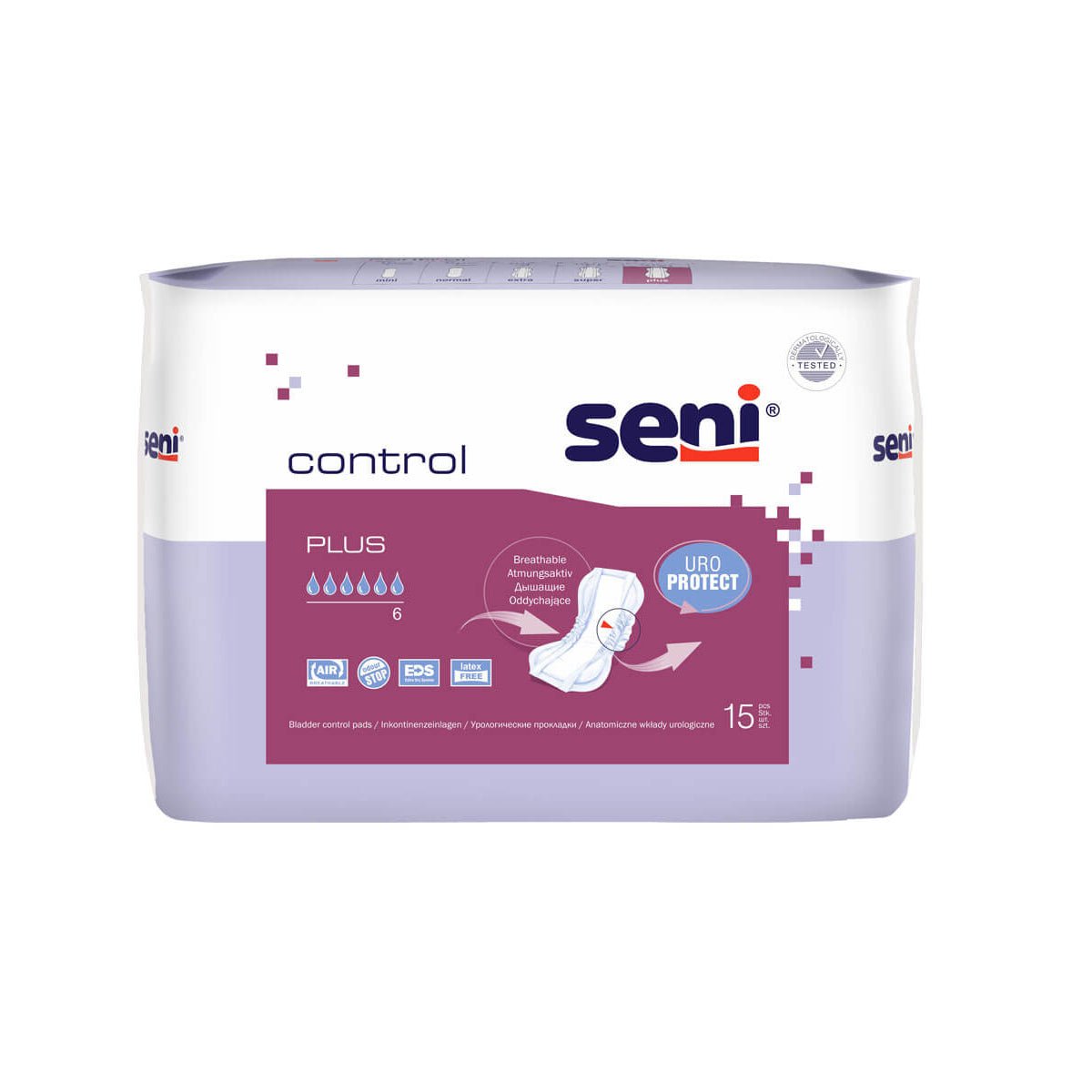 Seni Control Plus | Slip Einlage | 1 Packung á 15 Stück