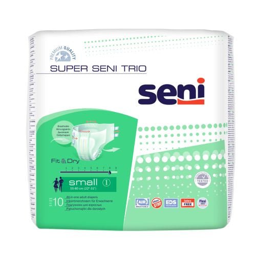 Super Seni Trio | Windelhose | 1 Packung á 10 Stück | verschiedene Größen