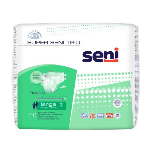 Super Seni Trio | Windelhose | 1 Packung á 10 Stück | verschiedene Größen