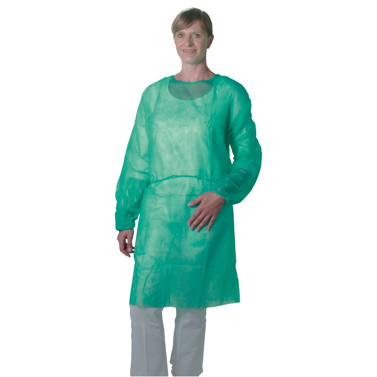 Unigloves Besuchermantel zum Binden - 10 Stück