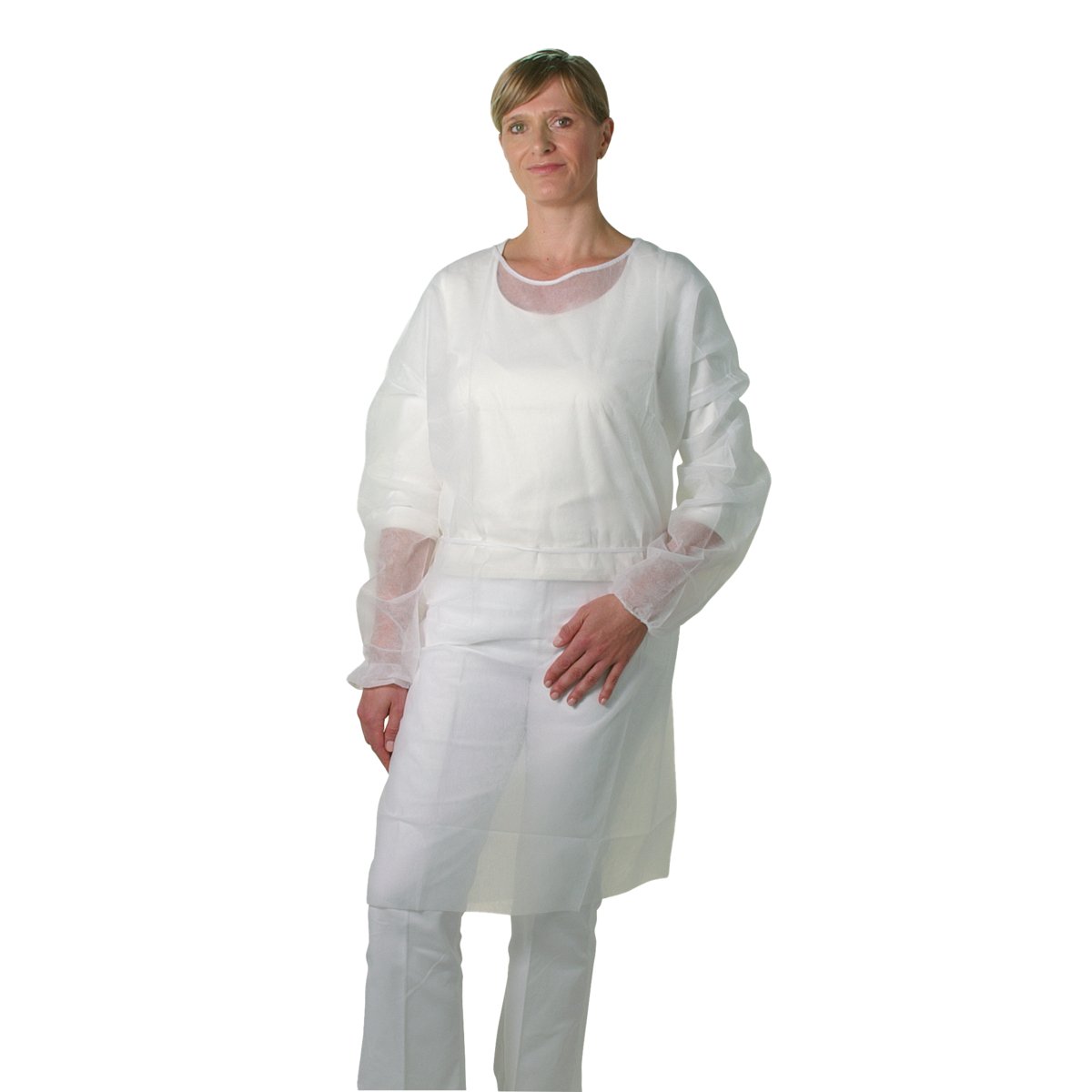 Unigloves Besuchermantel zum Binden - 10 Stück