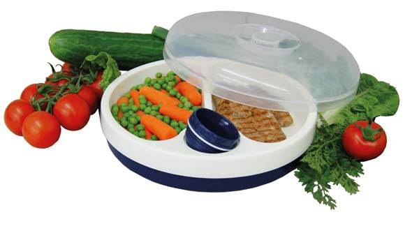 Warmhalteteller mit Deckel aus Kunststoff - Ø 22cm