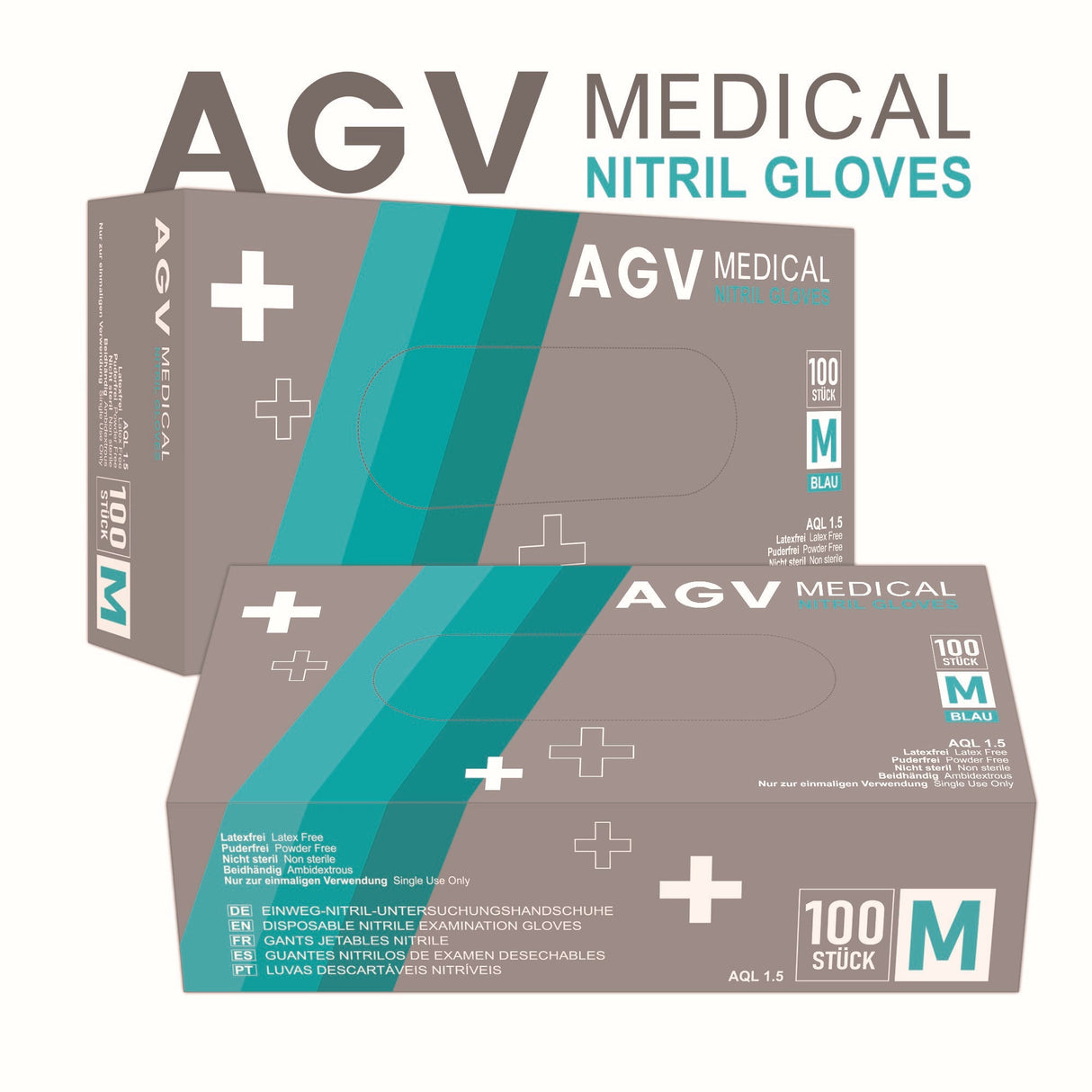 AGV Medical Nitril Gloves | Nitrilhandschuhe | blau | 100 Stück
