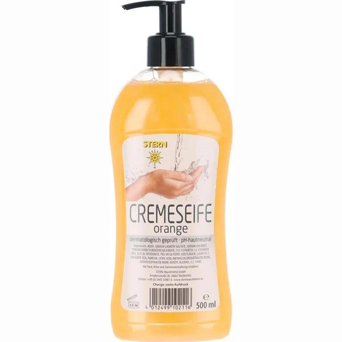 Cremeseife | neutral, orange, grüne Frische | Stern | Flüssigseife | 495ml