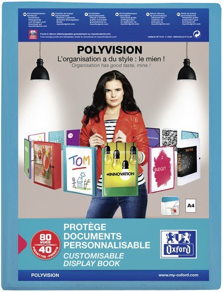 ELBA Sichtbuch "polyvision", mit 40 glasklaren Hüllen