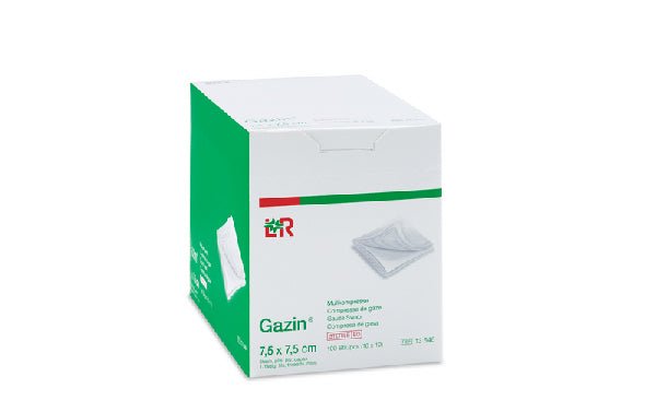 Gazin Mullkompressen | steril | 8-fach | 7,5 x 7,5cm | 100Stück