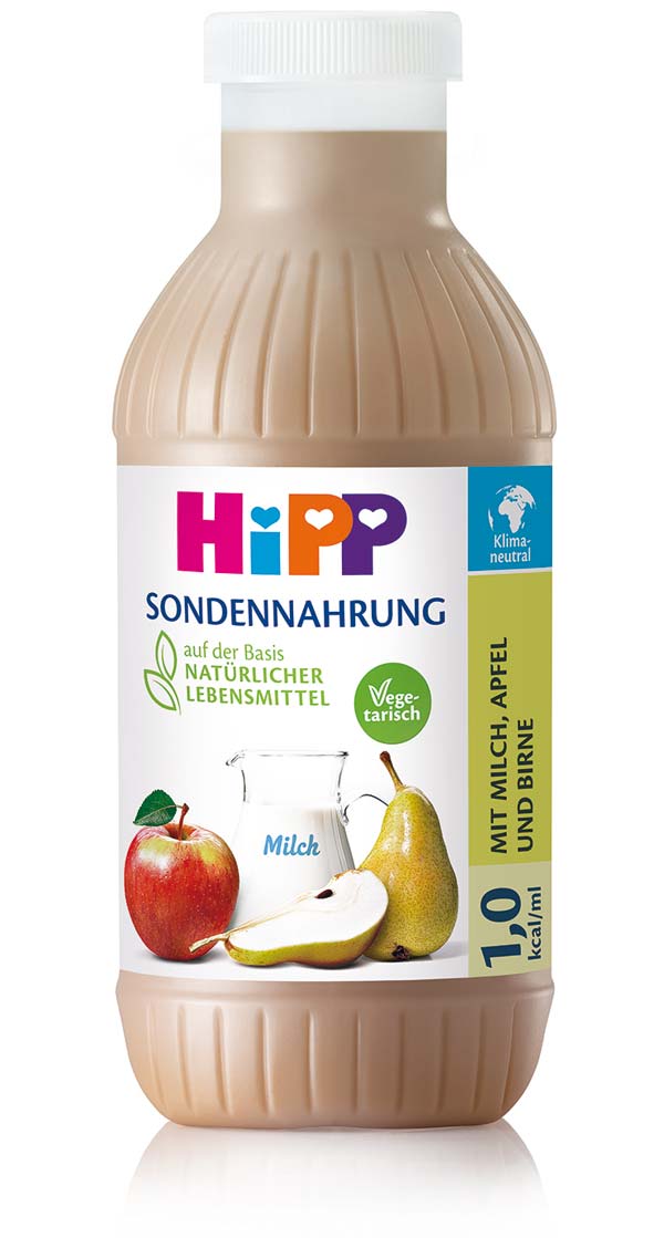 HIPP Sondennahrung | Milch, Apfel & Birne | 12x 500ml