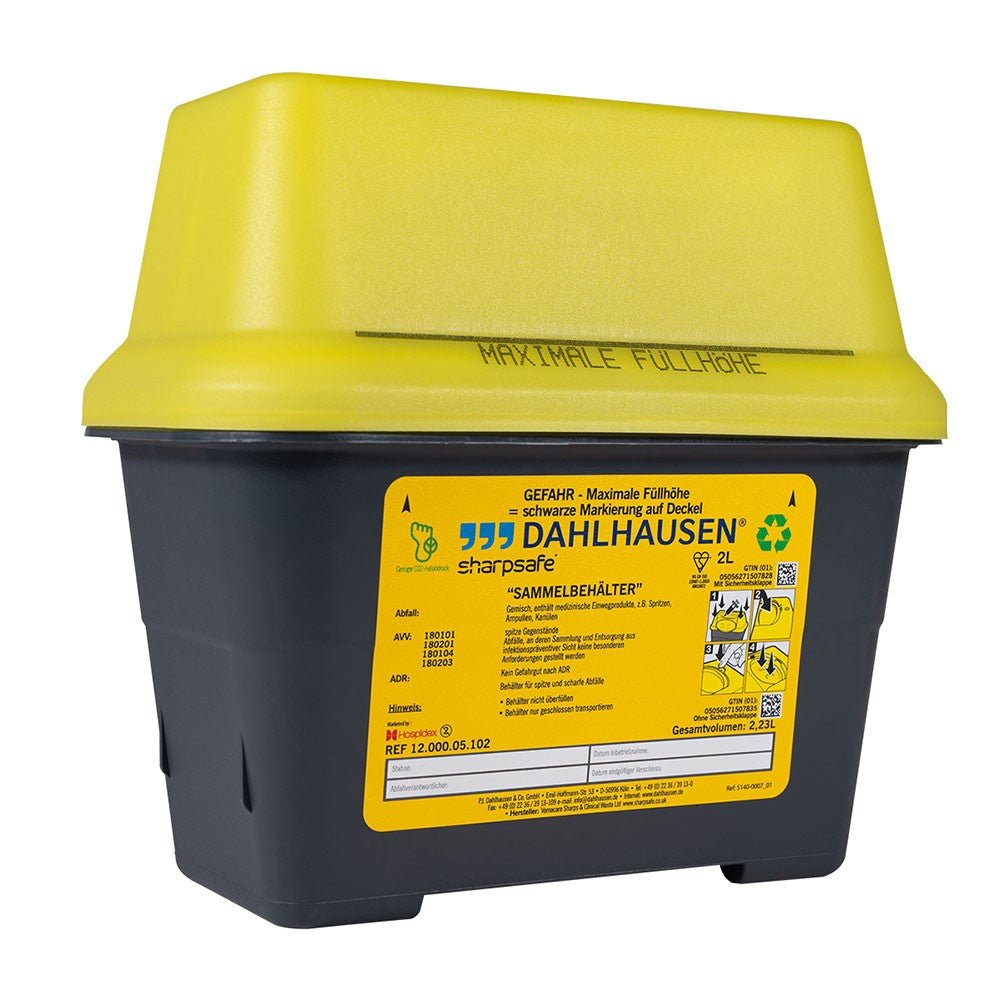 Kanüleneimer / Abwurfbehälter / Sammelbehälter | 3 Liter | Dahlhausen