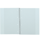 LANDRÉ Collegeblock | A4 | Abriss | 80 Blatt | 70 g/m² | 4-fach gelocht | kariert mit Rand rechts & links