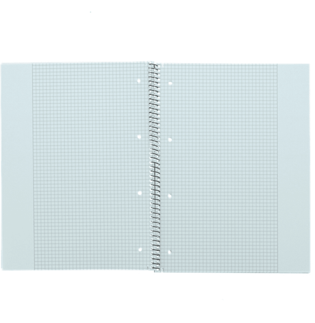 LANDRÉ Collegeblock | A4 | Abriss | 80 Blatt | 70 g/m² | 4-fach gelocht | kariert mit Rand rechts & links