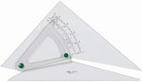 LINEX 1120/10B Verstellbarer Winkel, 320x250x2,5mm, kombiniert Dreieck und Winkelmesser