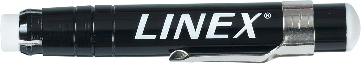 LINEX Kreidehalter aus Metall, für runde Kreiden bis 10 mm Durchmesser, Befestigungsclip