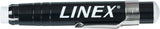 LINEX Kreidehalter aus Metall, für runde Kreiden bis 10 mm Durchmesser, Befestigungsclip