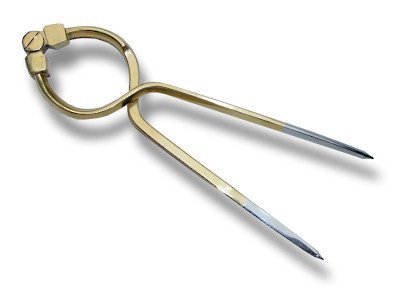 LINEX Navigation Marinezirkel aus Messing mit Edelstahlspitzen für präzises Schenkelmaß - verschiedene Ausführungen