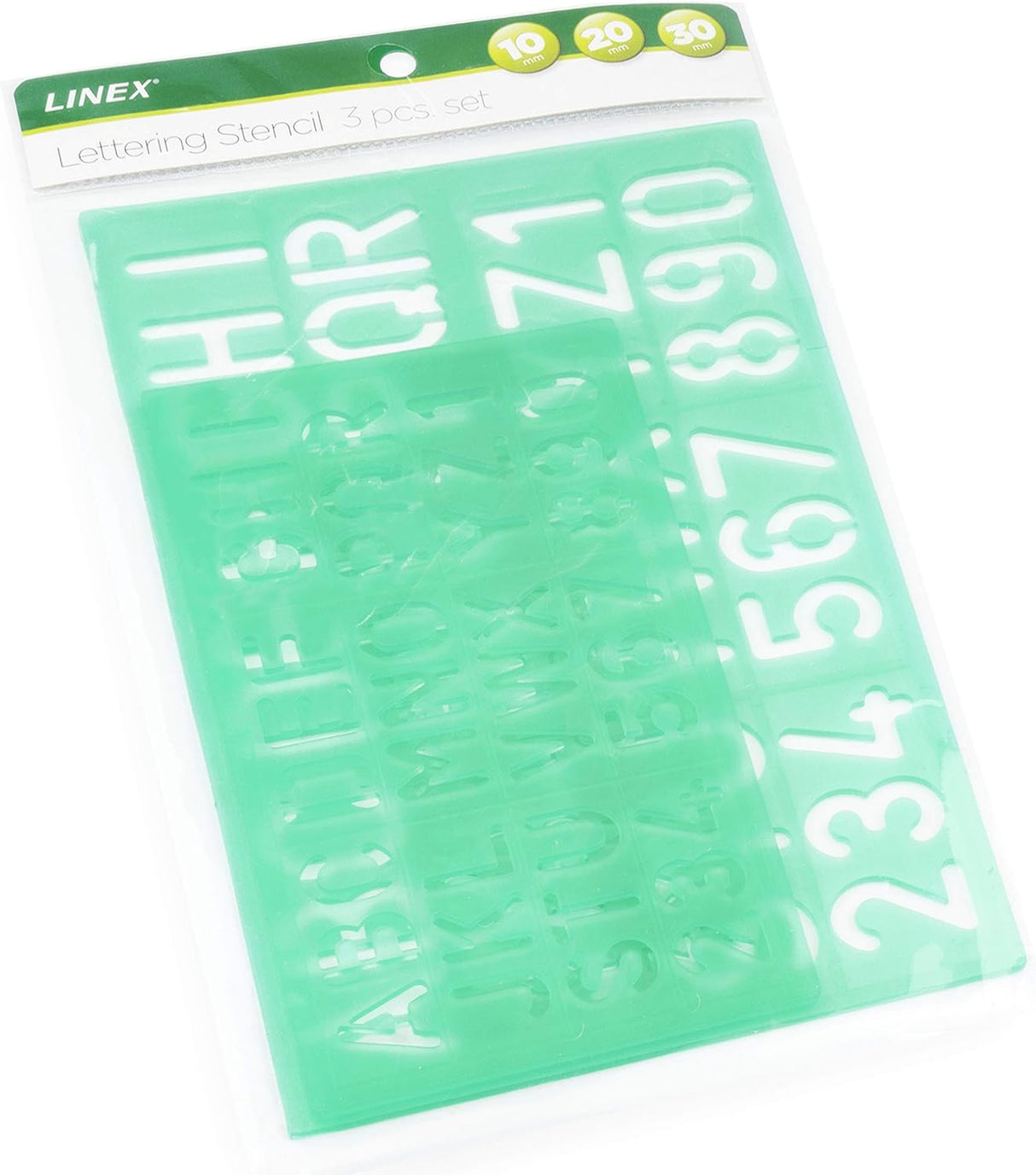 LINEX Schriftschablonen Set mehrteilig mit Groß-/Kleinbuchstaben, Ziffern und Symbolen - verschiedene Ausführungen