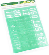 LINEX Schriftschablonen Set mehrteilig mit Groß-/Kleinbuchstaben, Ziffern und Symbolen - verschiedene Ausführungen