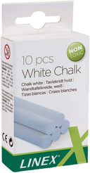 LINEX staubfreie ungiftige Kreide, rund, 80 mm lang, 10 mm Durchmesser, im Karton - verschiedene Ausführungen