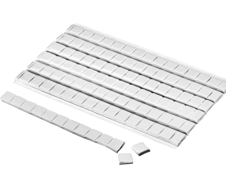 LINEX Tack-all quadratische Klebepads, wiederverwendbar und neu positionierbar, kleben doppelseitig