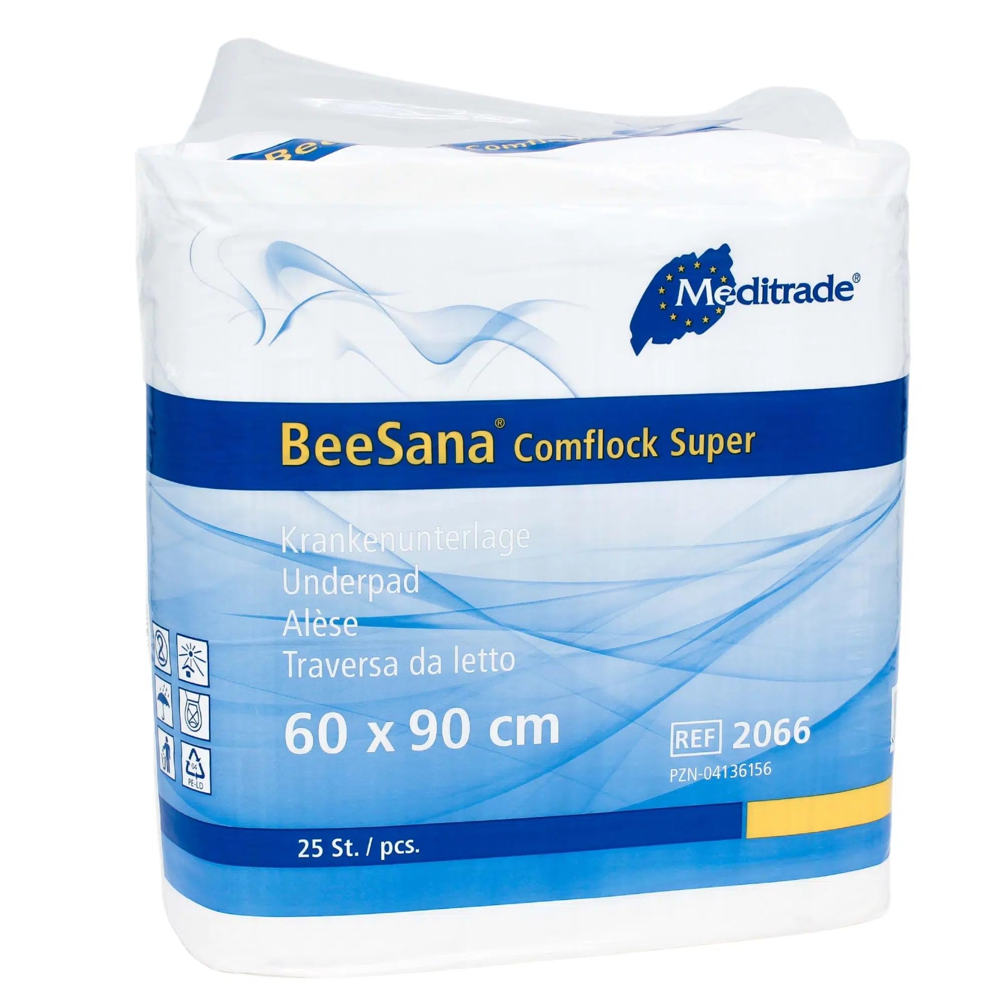 Meditrade BeeSana Bettschutzunterlagen | 60x90 cm | 25 Stück