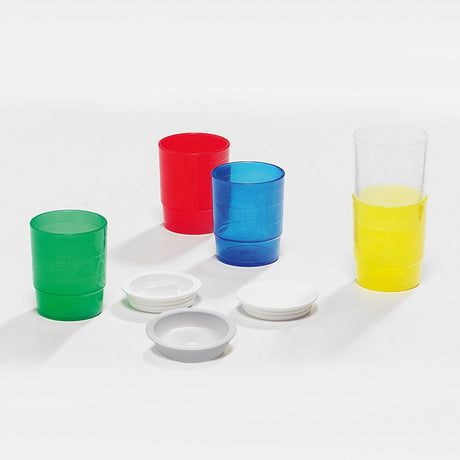 melipul Medikamentenschälchen | Deckel | 60 Stück | grau