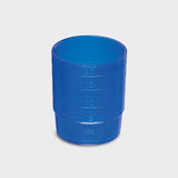 melipul MEHRWEG-Medikamentenbecher / Deckel | stapelbar | PP | 25ml | Pack 60 Stück | versch. Farben