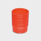 melipul MEHRWEG-Medikamentenbecher / Deckel | stapelbar | PP | 25ml | Pack 60 Stück | versch. Farben