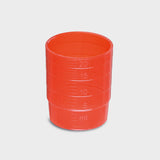 melipul MEHRWEG-Medikamentenbecher / Deckel | stapelbar | PP | 25ml | Pack 60 Stück | versch. Farben