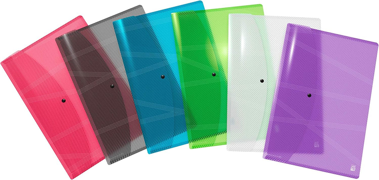 Oxford Brieftasche "hawai" in verschiedenen Formaten, sortiert und transparent, 5er Pack - verschiedene Ausführungen