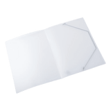 Oxford Eckspanner A4, aus PP 0,5 mm, Mappe mit silberfarbenem Gummi, für ca. 50 DIN A4-Blätter, bordeaux