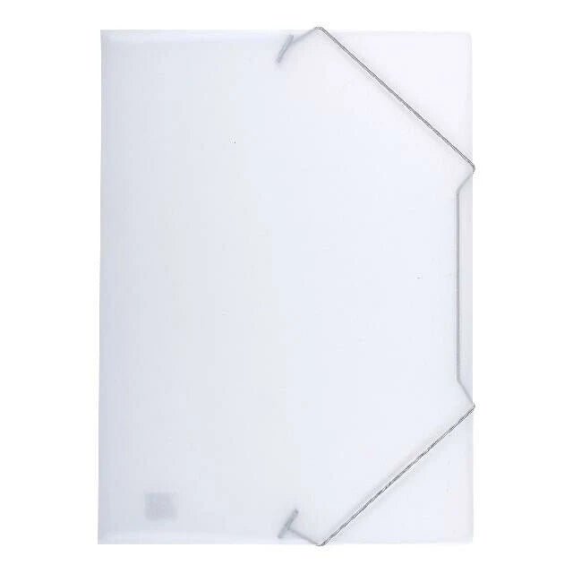 Oxford Eckspanner A4, aus PP 0,5 mm, Mappe mit silberfarbenem Gummi, für ca. 50 DIN A4-Blätter, bordeaux