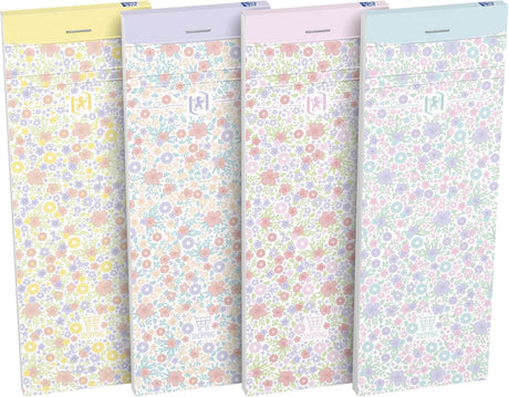 Oxford GO Floral Schreibwaren mit Optik Paper, EU Ecolabel, liniertes und kariertes Papier - verschiedene Ausführungen